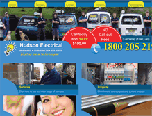 Tablet Screenshot of hudsonelectricalnb.com.au